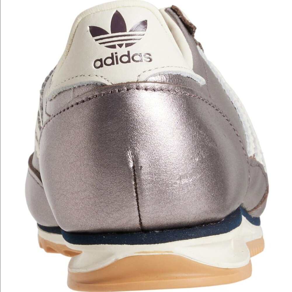 Adidas SL 72 OG Sneakers - Silver Leather Women Size 6 - Picture 5 of 9